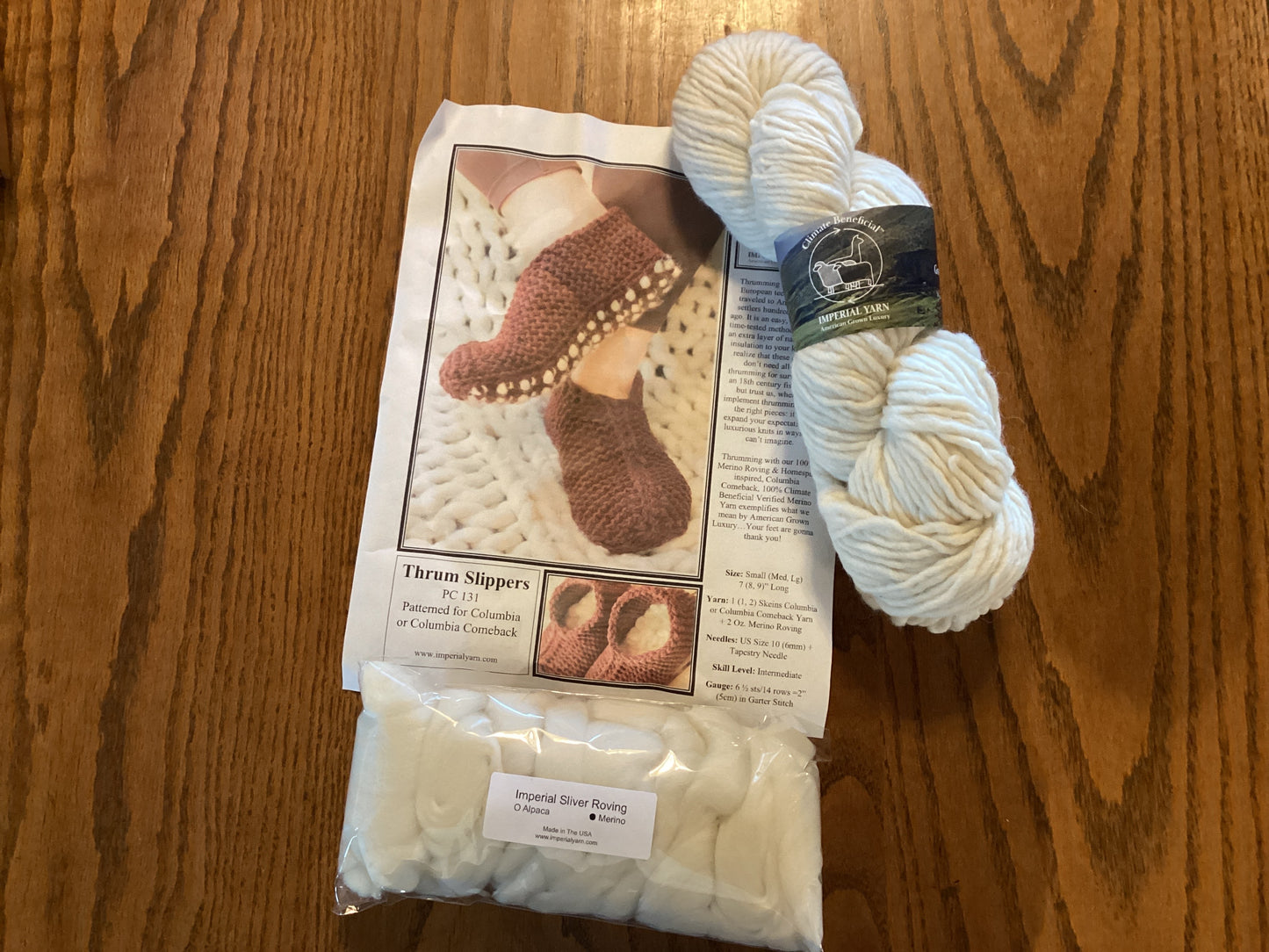 Yarn- Slippers Knitting Kit