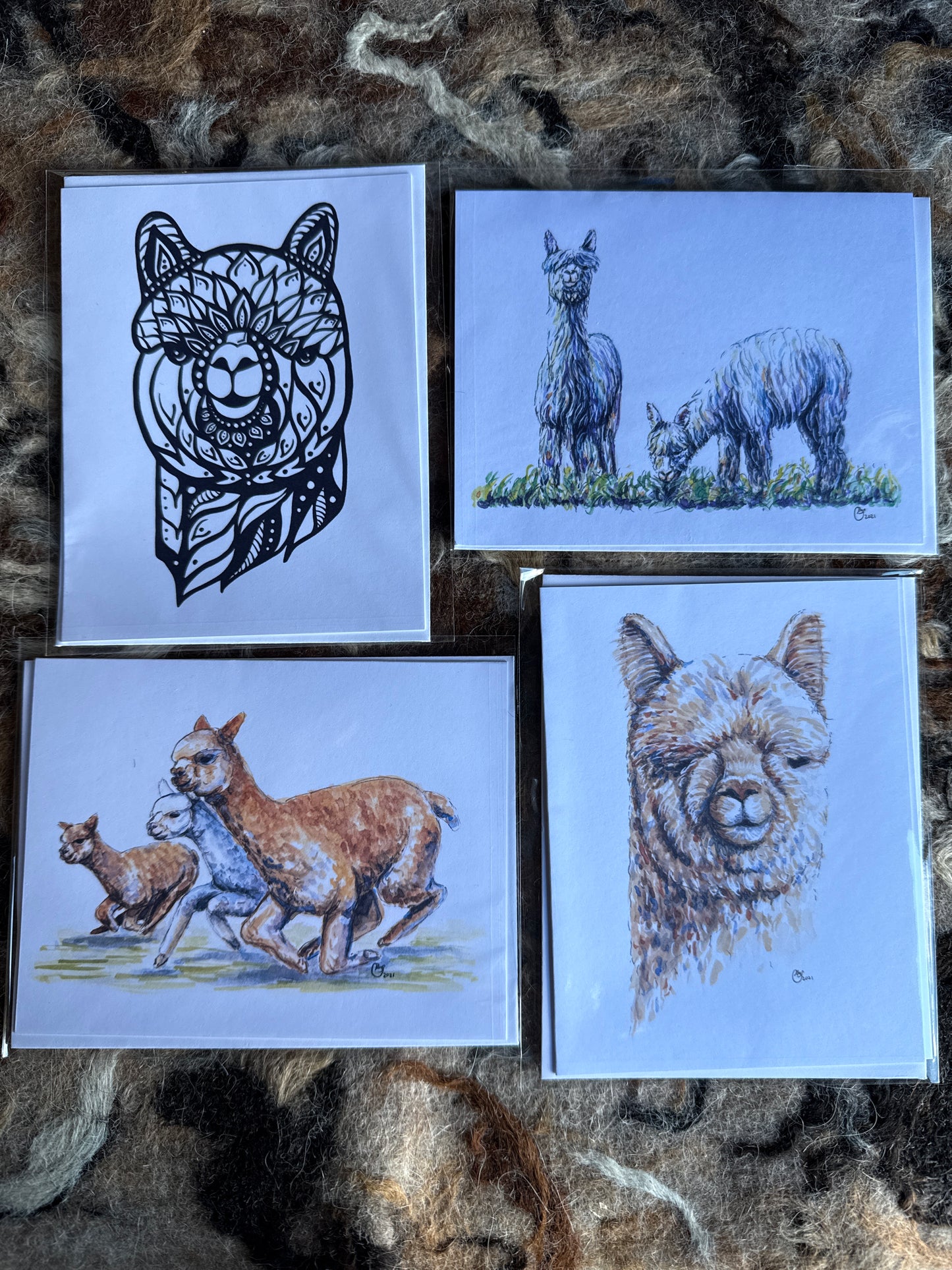 Alpaca Note Cards