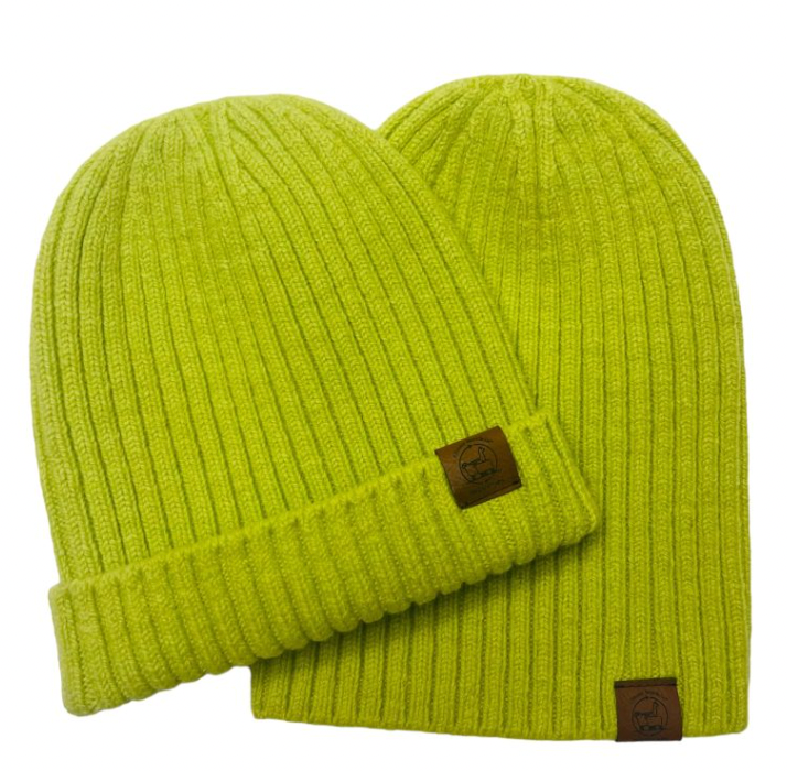 Hats- Alpaca Merino Wool Ribbed Beanie