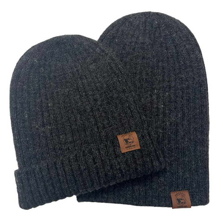 Hats- Alpaca Merino Wool Ribbed Beanie