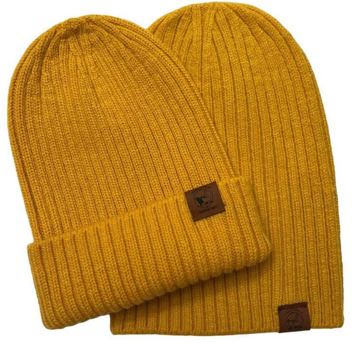 Hats- Alpaca Merino Wool Ribbed Beanie