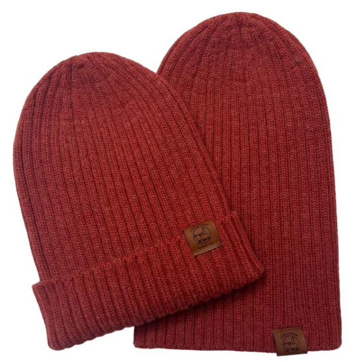 Hats- Alpaca Merino Wool Ribbed Beanie