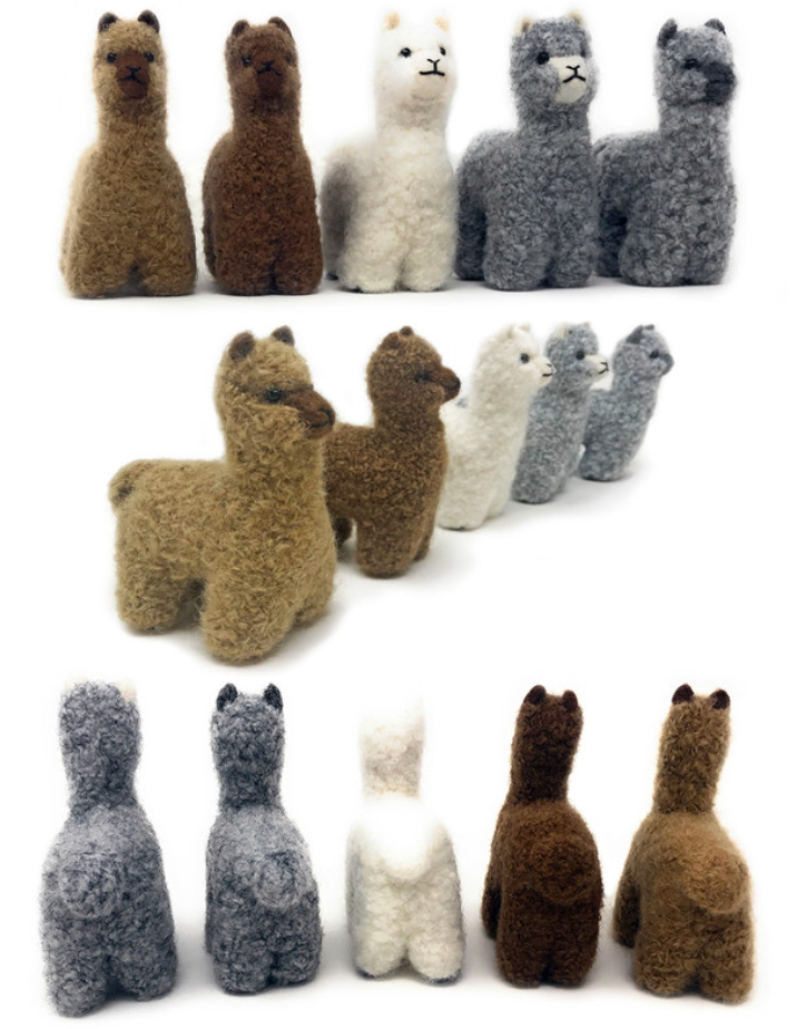 Gift- 5" Needle Felted Alpaca Figures
