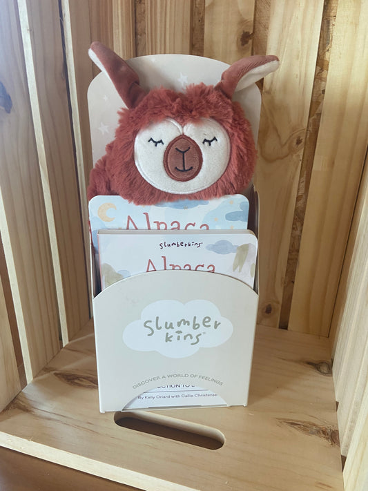 Alpaca Snuggler and book (Slumberkins)