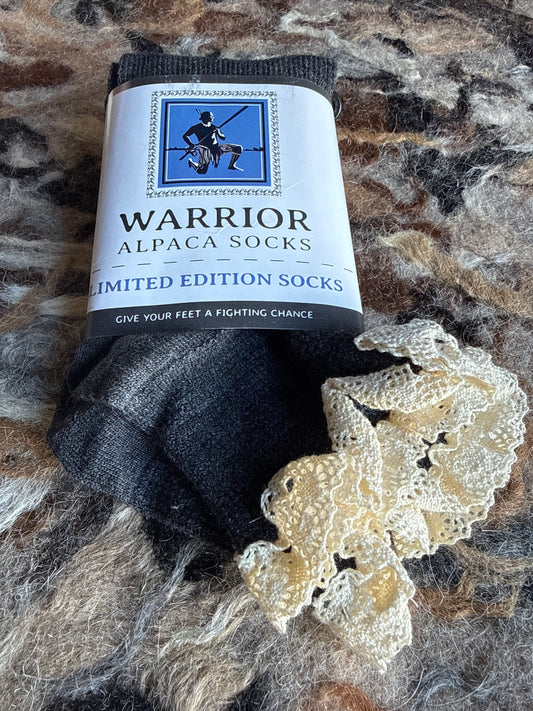 Socks- Alpaca blend- lace top