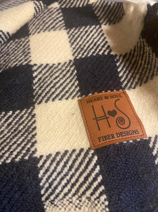 H&S Checkered Blankets - Rustic Farmhouse Throw