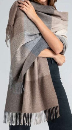 Shawl with Pockets- 100% Baby Alpaca